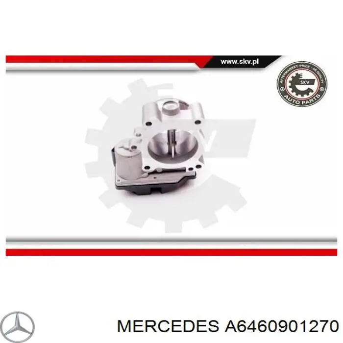 A6460901270 Mercedes Válvula de borboleta montada