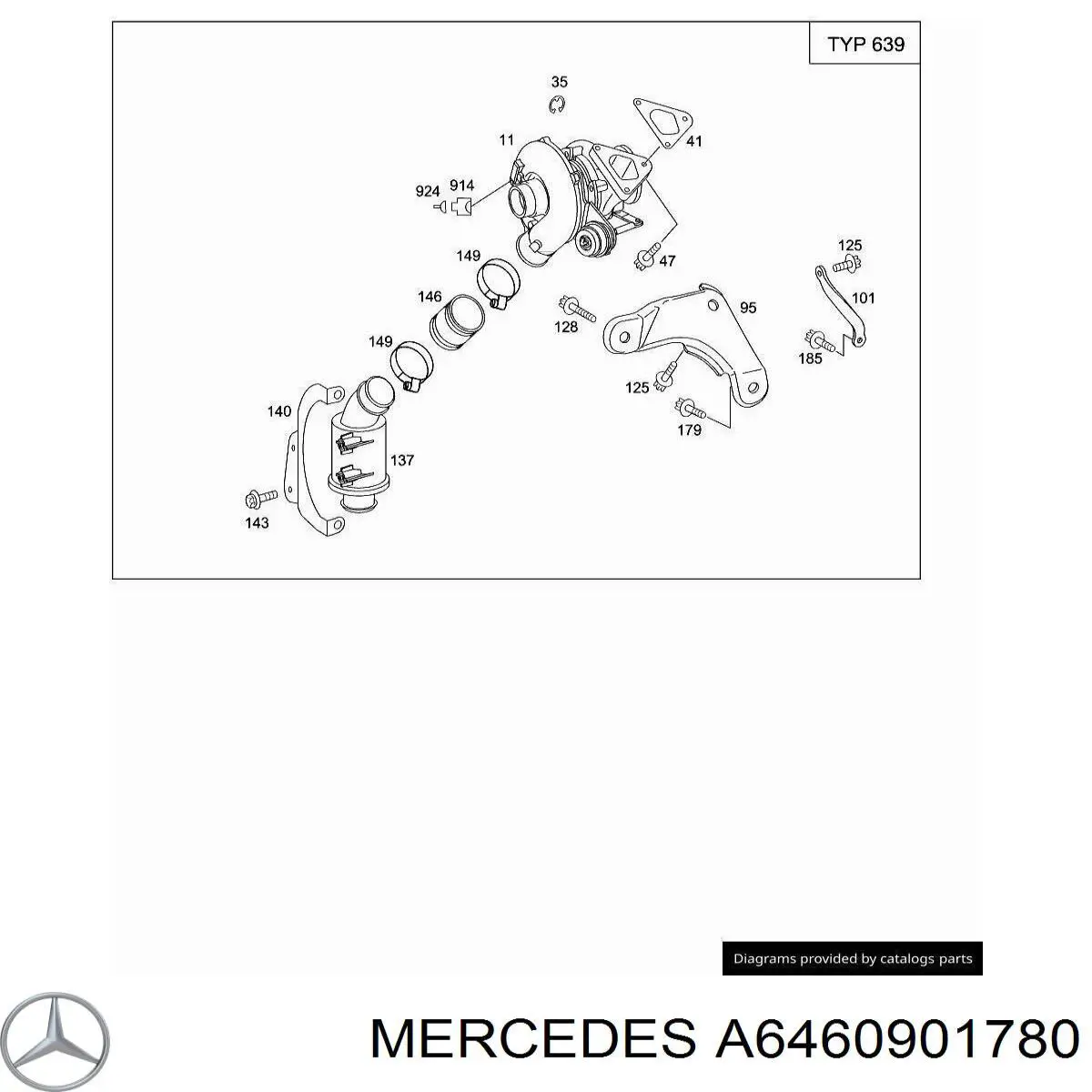 Turbina Mercedes A6460900580 preço, a partir de 490,59 USD