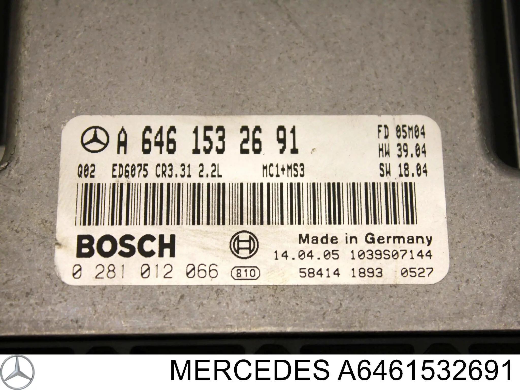 A6461532691 Mercedes Módulo de direção (Centralina eletrônica) de motor