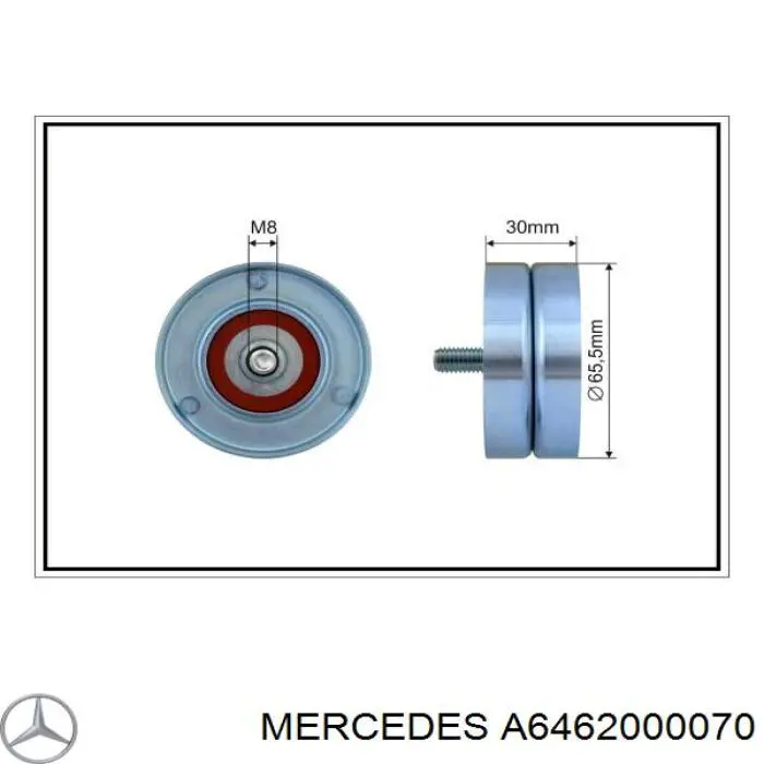 Reguladora de tensão da correia de transmissão Mercedes A6462000070 preço, a partir de 101,67 USD