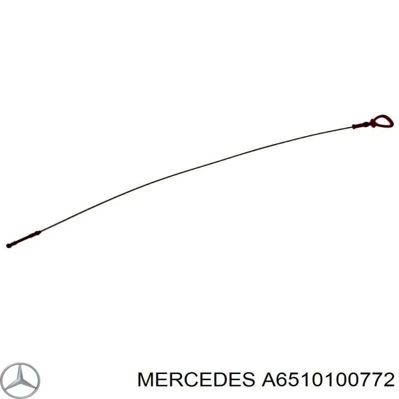 A6510100772 Mercedes Sonda (indicador) do nível de óleo no motor