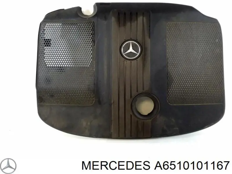 A6510101167 Mercedes Tampa de motor decorativa
