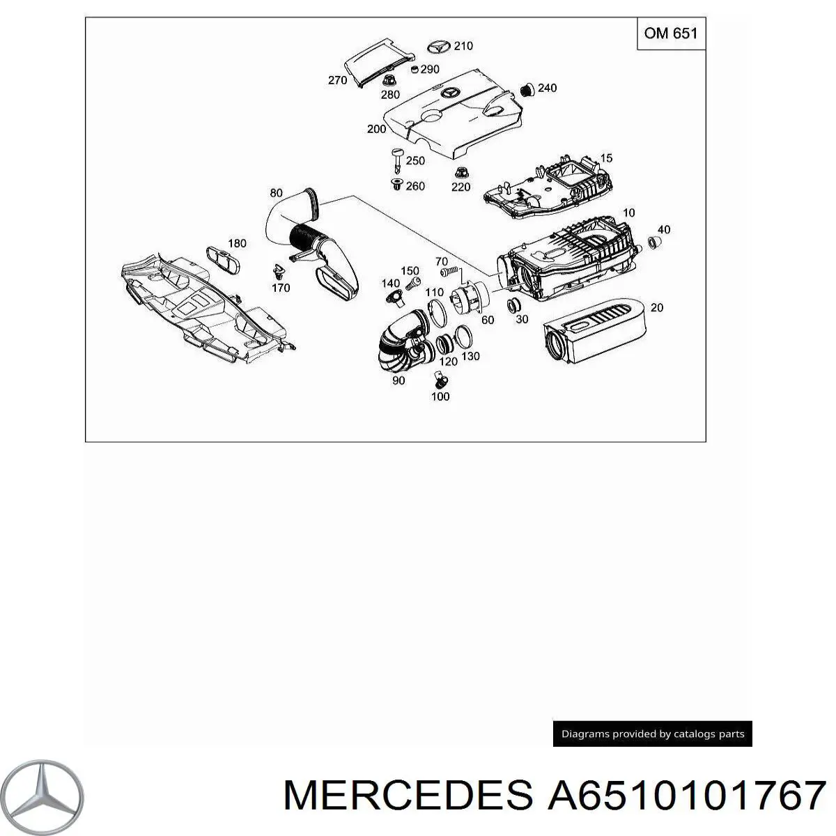 Tampa de motor decorativa Mercedes 6510101767 preço, a partir de 157,70 USD