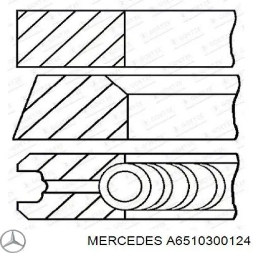 Compre 791277004 SM Anéis do pistão para 1 cilindro, STD.