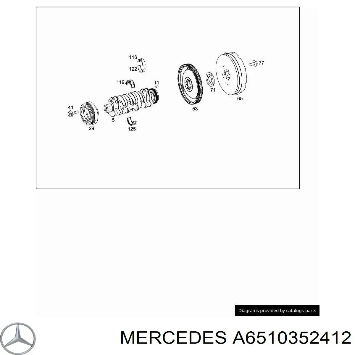 A6510352412 Mercedes Polia de cambota