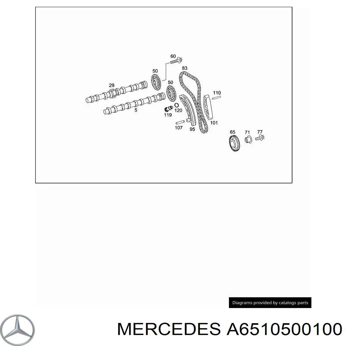 Reguladora de tensão da cadeia do mecanismo de distribuição de gás Mercedes A6510500100 preço, a partir de 58,24 USD