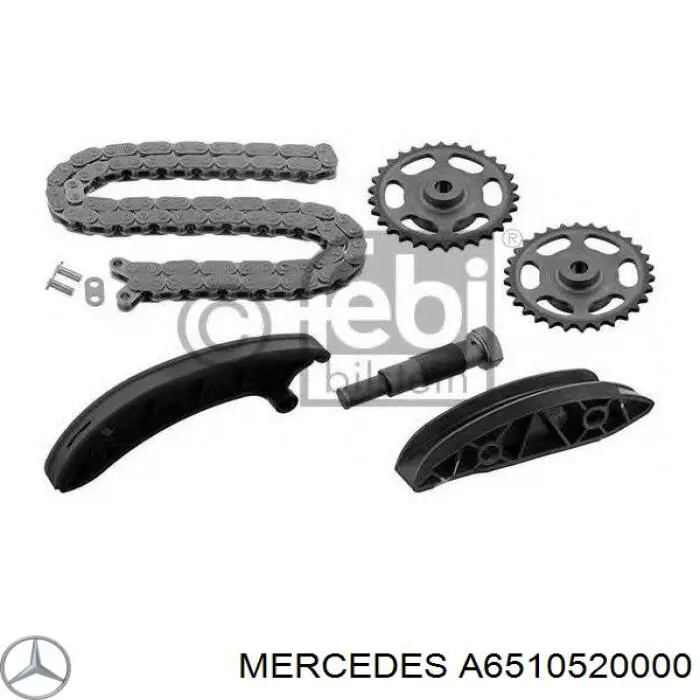 A6510520000 Mercedes Engrenagem de cadeia da roda dentada da árvore distribuidora de motor