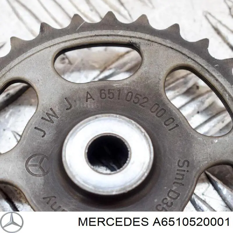 Compre A6510520001 Mercedes Engrenagem de cadeia da roda dentada da árvore distribuidora de motor
