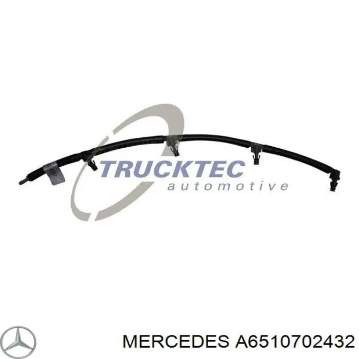 A6510702432 Mercedes Tubo de combustível, inverso desde os injetores