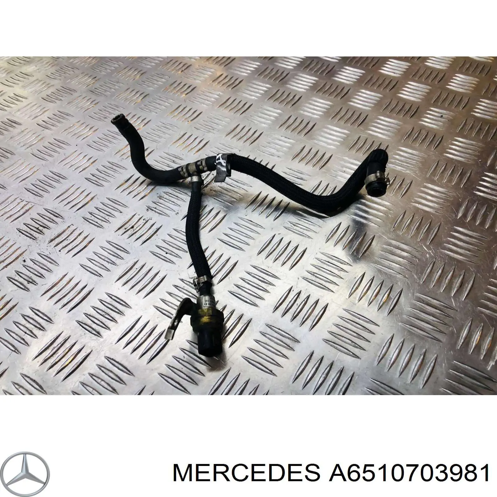 A6510703981 Mercedes Tubo de combustível, desde o filtro até a bomba