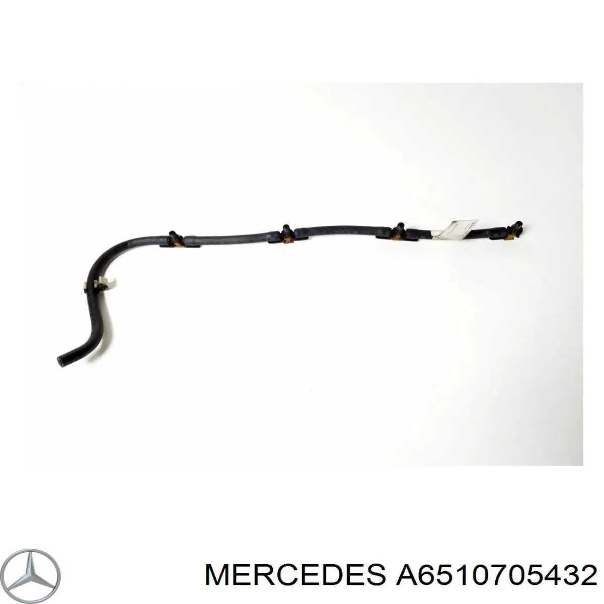 A6510705432 Mercedes Tubo de combustível, inverso desde os injetores