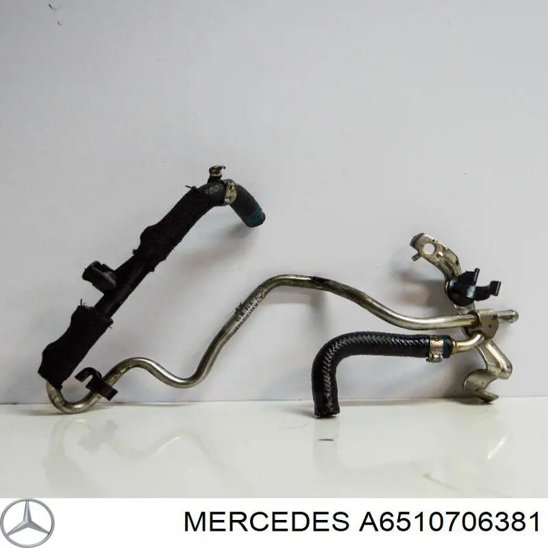 A651070638164 Mercedes Tubo de combustível, inverso desde os injetores