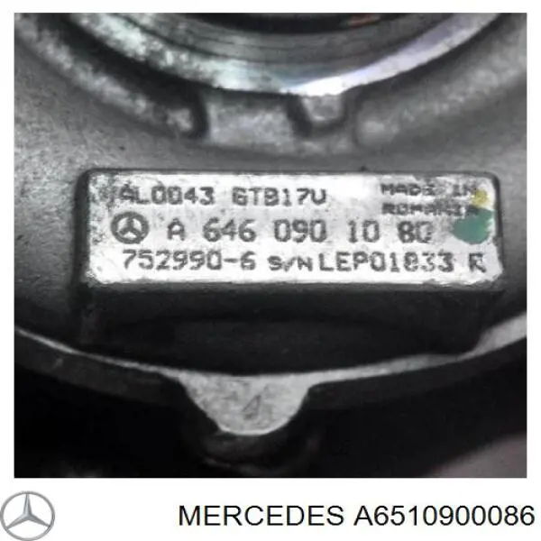 Turbina Mercedes A6510900086 preço, a partir de 378,50 USD