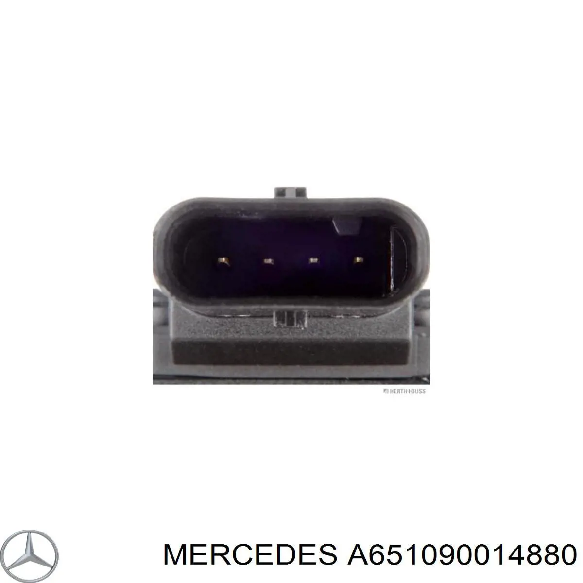 A651090014880 Mercedes Sensor de fluxo (consumo) de ar, medidor de consumo M.A.F. - (Mass Airflow)