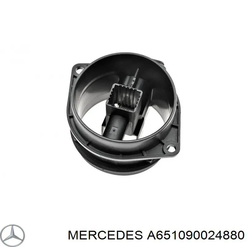 Compre A651090024880 Mercedes Sensor de fluxo (consumo) de ar, medidor de consumo M.A.F. - (Mass Airflow)