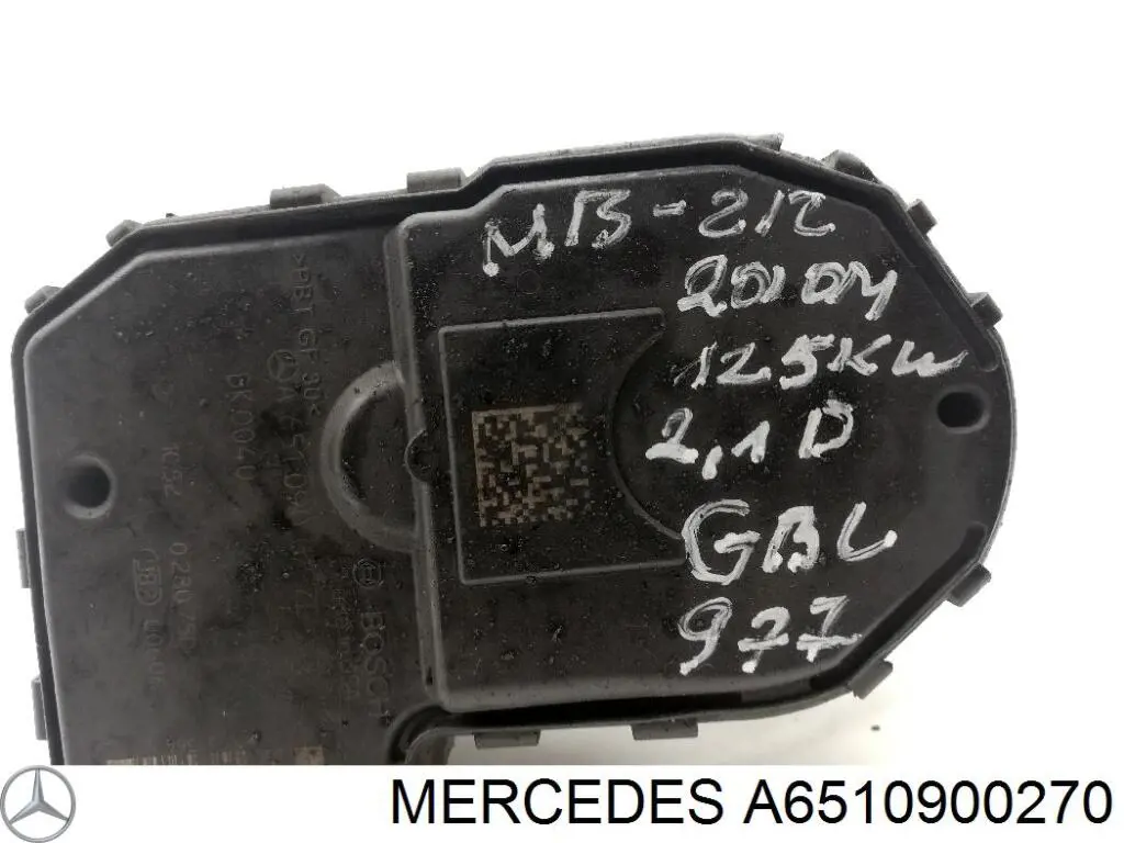 Válvula de borboleta montada Mercedes A6510900270 preço, a partir de 137,91 USD