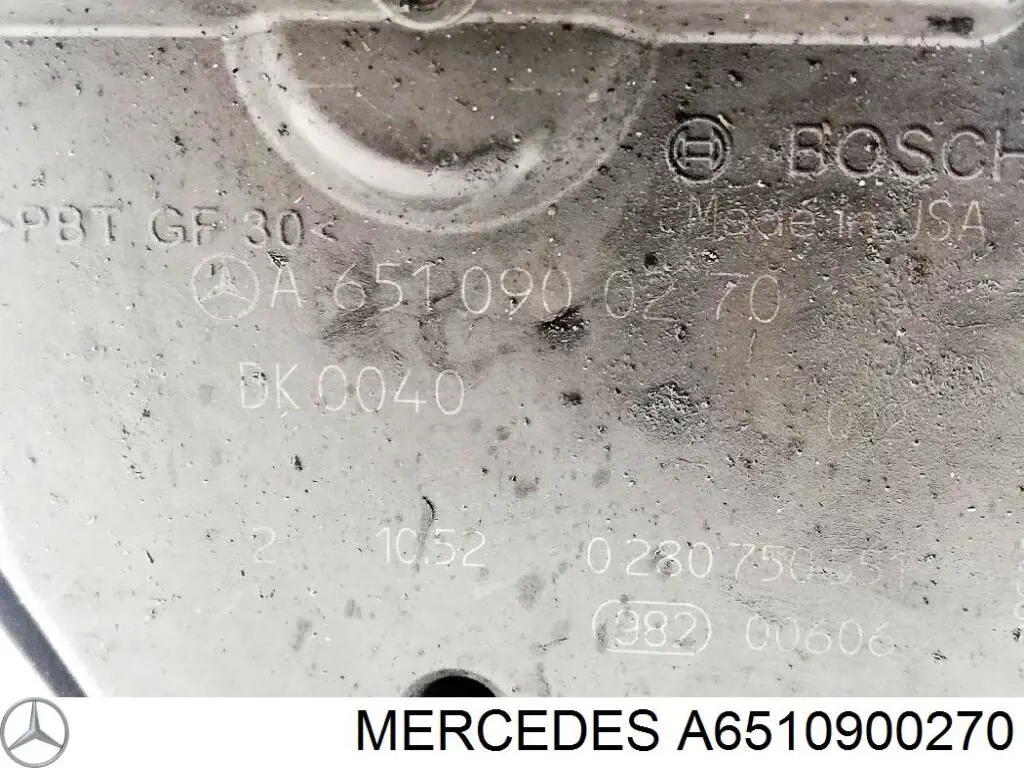 A6510900270 Mercedes Válvula de borboleta montada