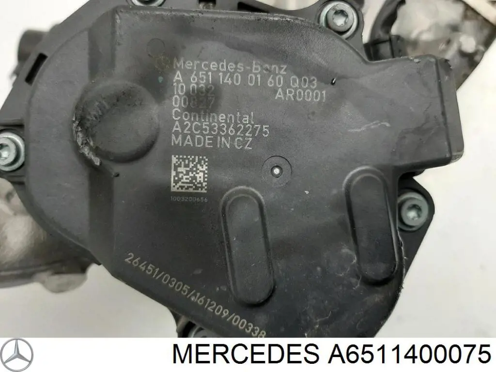 Compre A6511400075 Mercedes Radiador do sistema EGR de recirculação dos gases de escape