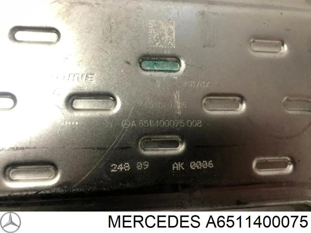 Compre A6511400075 Mercedes Radiador do sistema EGR de recirculação dos gases de escape