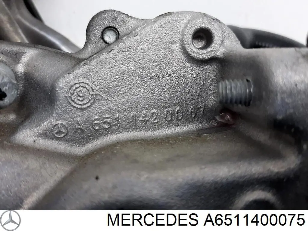 Radiador do sistema EGR de recirculação dos gases de escape A6511400075 Mercedes