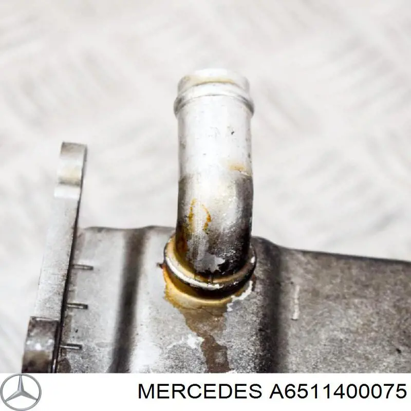 Radiador do sistema EGR de recirculação dos gases de escape Mercedes A6511400075 preço, a partir de 90,24 USD