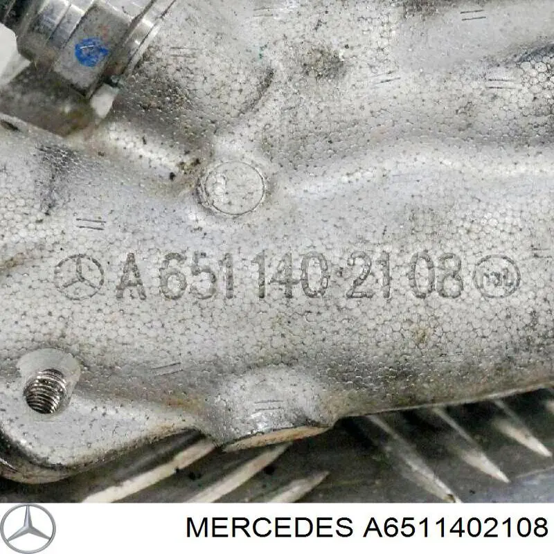 A6511402108 Mercedes Cano derivado do sistema de recirculação dos gases de escape EGR