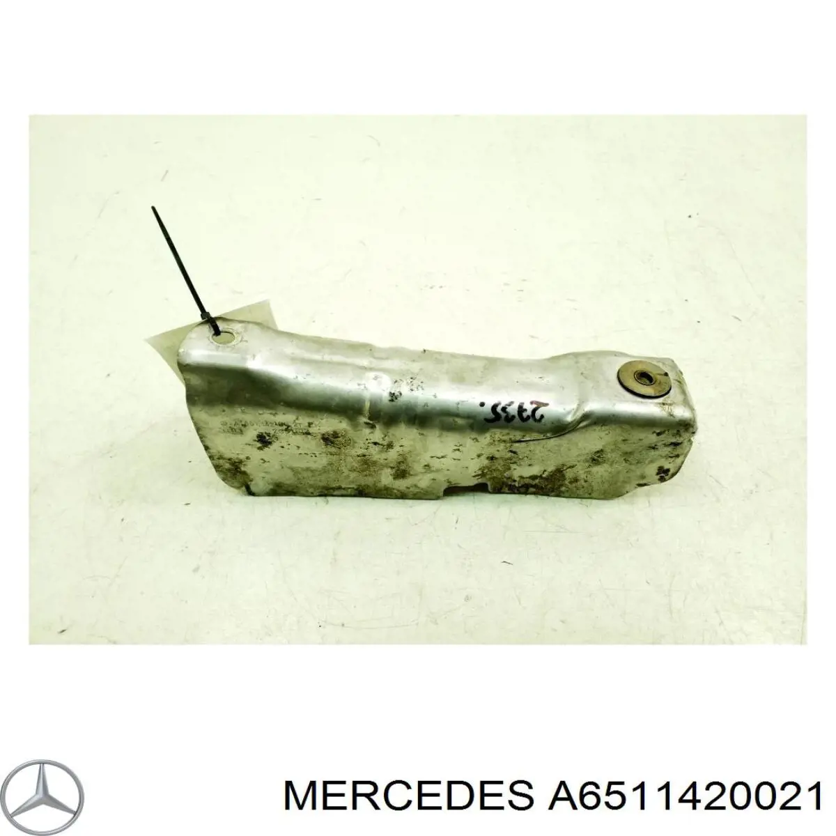 A6511420021 Mercedes Proteção (tela térmica) de tubo coletor de escape