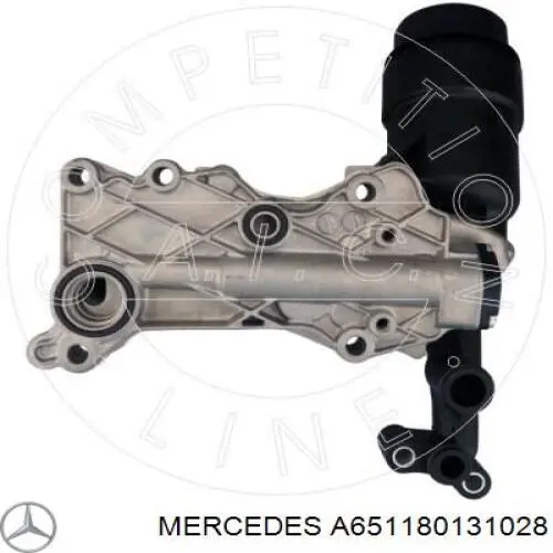 A651180131028 Mercedes Caixa do filtro de óleo