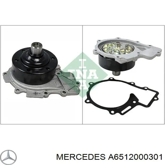 A6512000301 Mercedes Bomba de água (bomba) de esfriamento