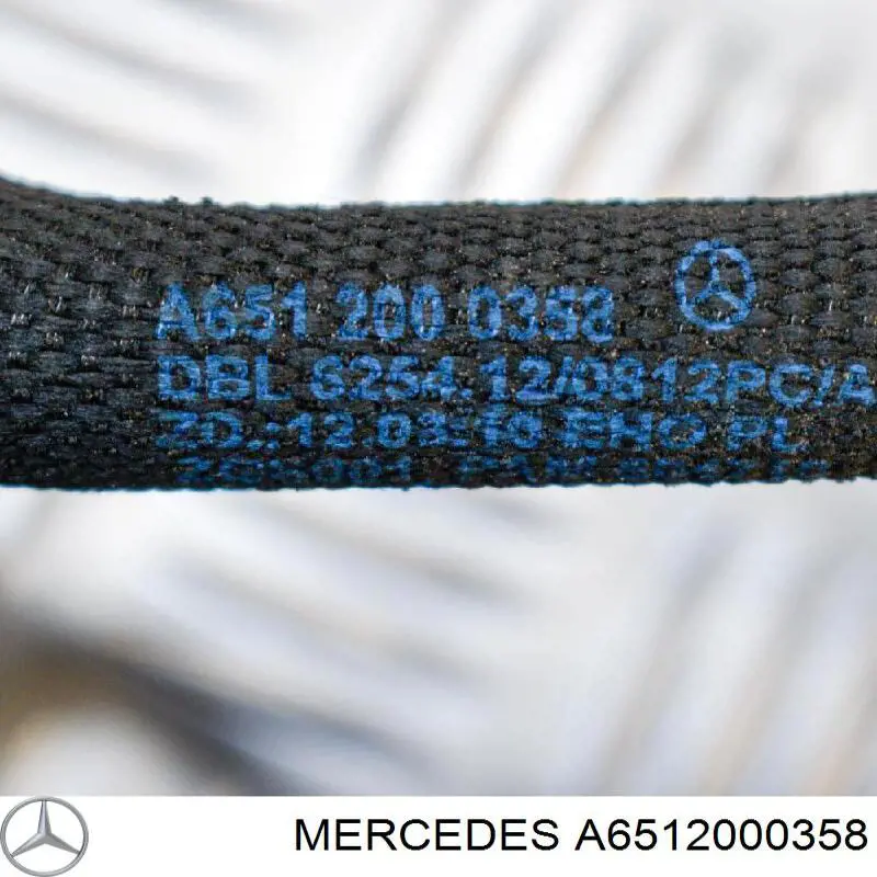 6512000358 Mercedes Cano derivado de ventilação de cárter (de separador de óleo)