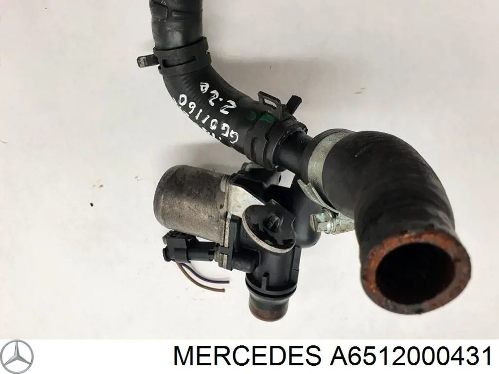 A6512000431 Mercedes Válvula de regulação do fluido de esfriamento