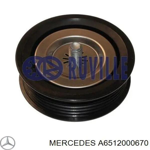 Rolo parasita da correia de transmissão Mercedes A6512000670 preço, a partir de 34,82 USD