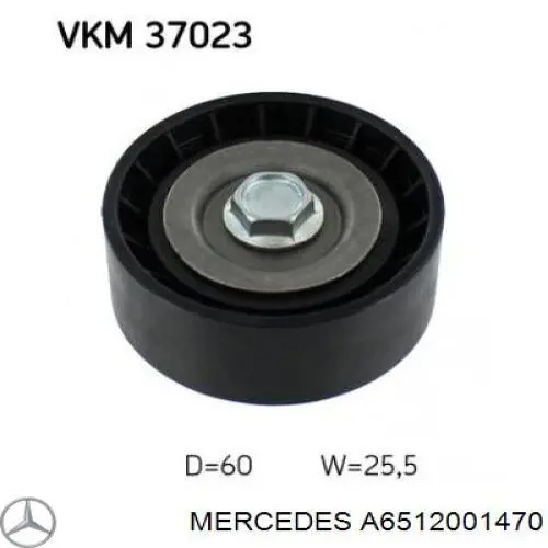 Compre A6512001470 Mercedes Rolo parasita da correia de transmissão