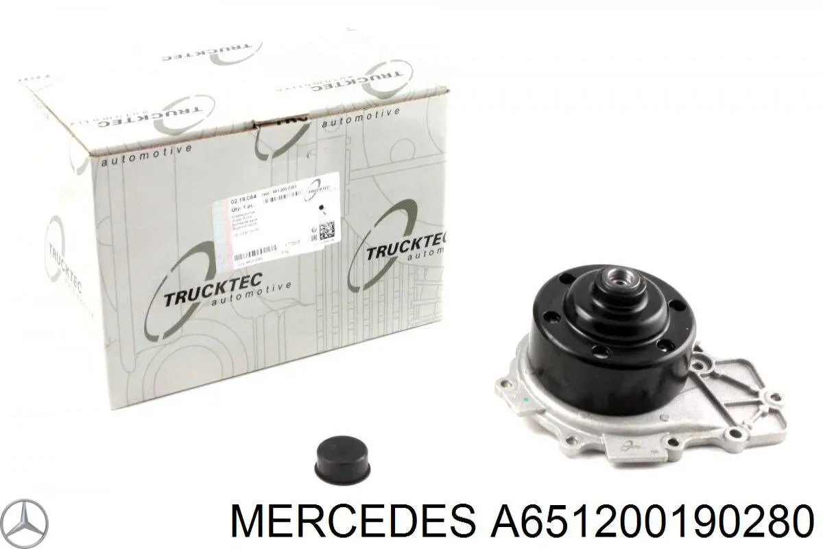 Compre A651200190280 Mercedes Bomba de água (bomba) de esfriamento