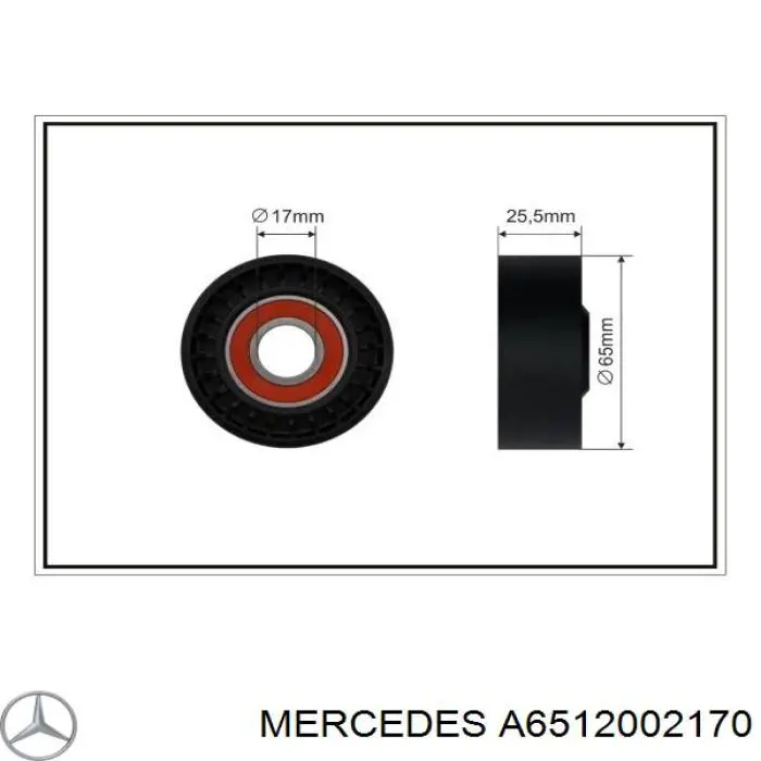 Reguladora de tensão da correia de transmissão Mercedes A6512002170 preço, a partir de 73,41 USD