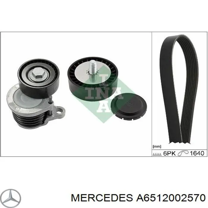 Compre A6512002570 Mercedes Reguladora de tensão da correia de transmissão