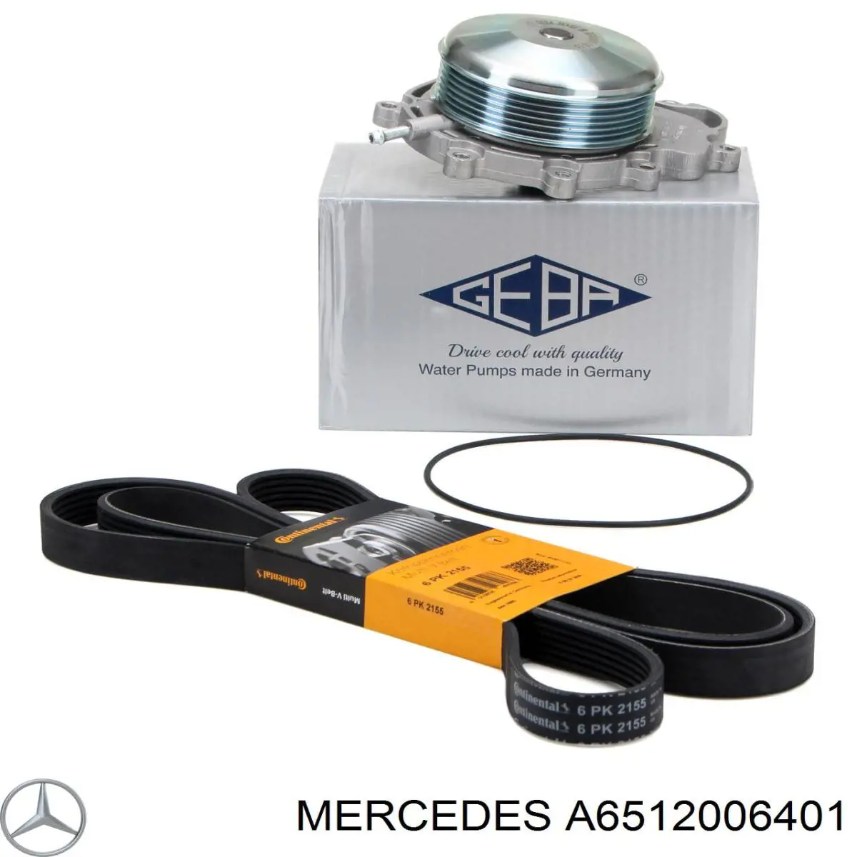 A6512006401 Mercedes Bomba de água (bomba) de esfriamento