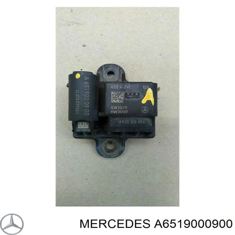 Relê das velas de incandescência Mercedes A6519000900 preço, a partir de 81,72 USD