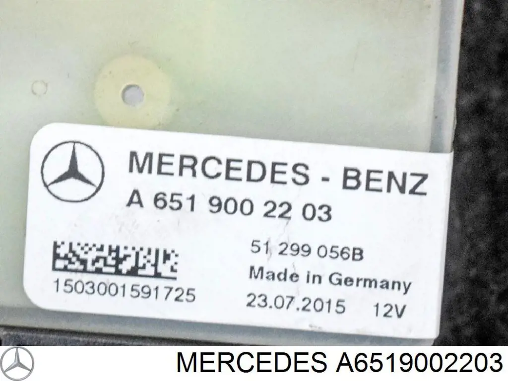 Relê das velas de incandescência Mercedes A6519002203 preço, a partir de 81,86 USD