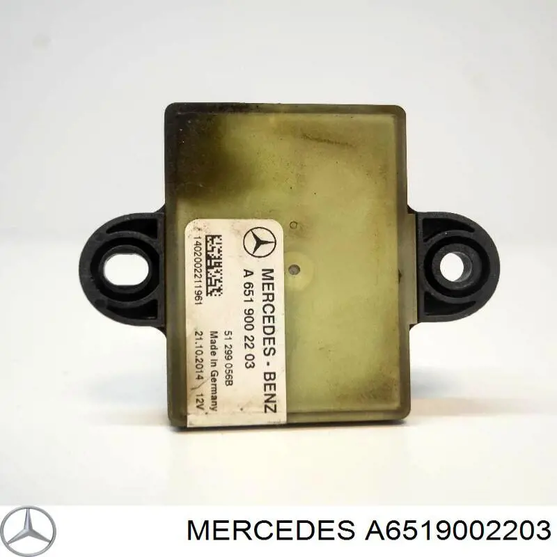 A6519002203 Mercedes Relê das velas de incandescência