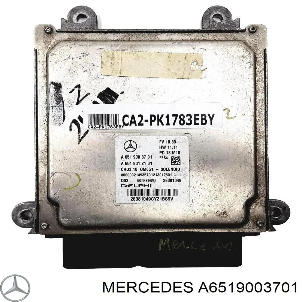 6519003701 Mercedes Módulo de direção (Centralina eletrônica) de motor