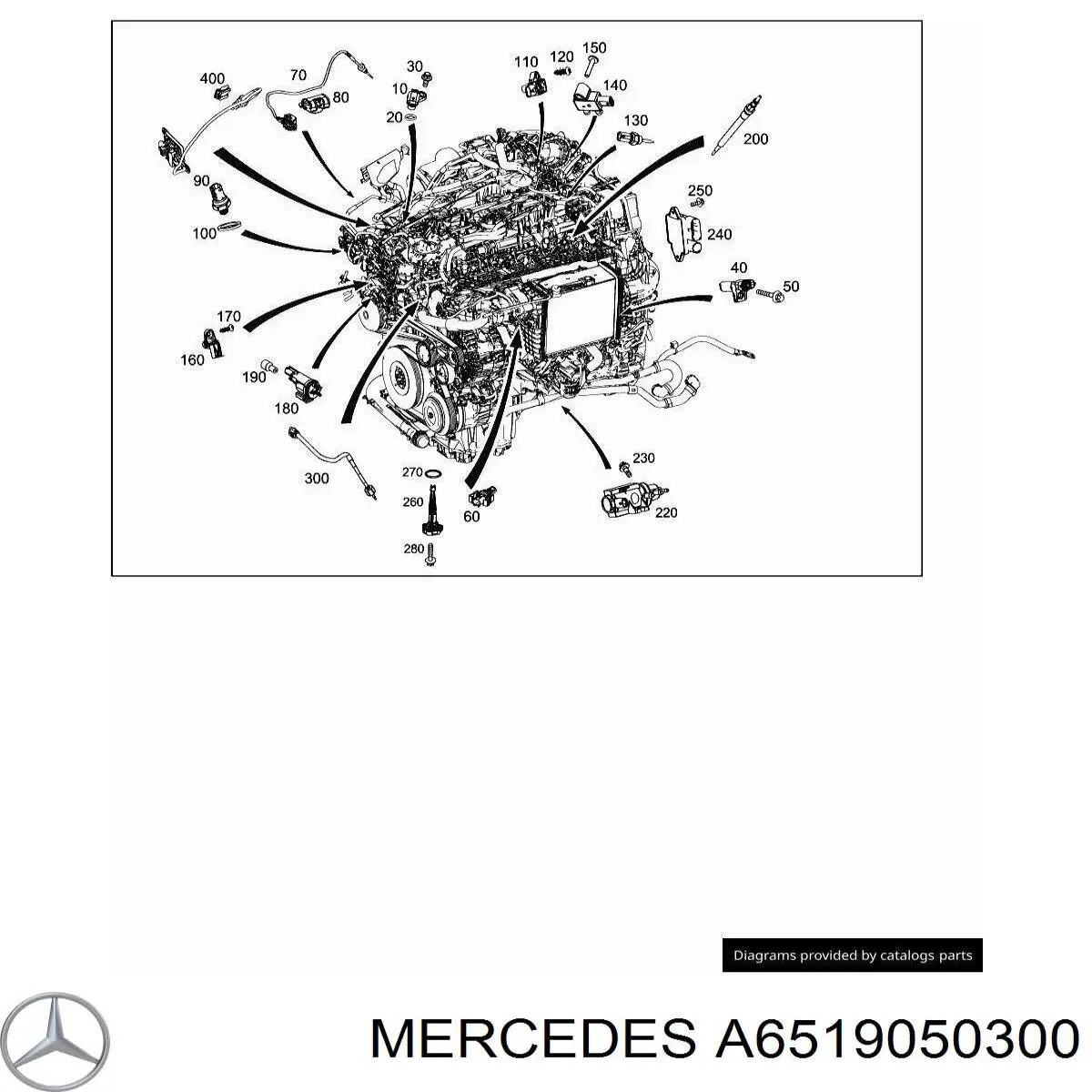 Compre A6519050300 Mercedes Sensor de pressão EGR
