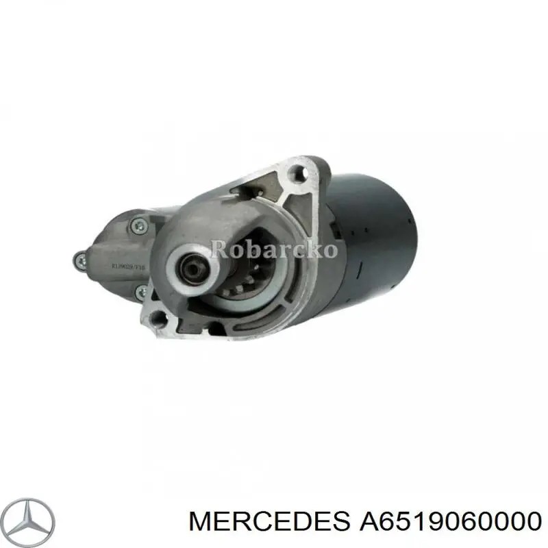 A6519060000 Mercedes Motor de arranco