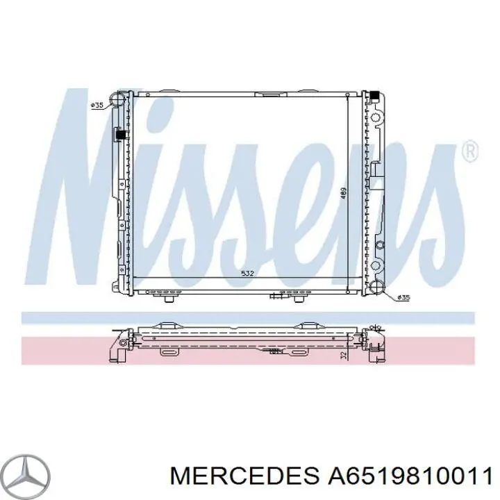 6519810011 Mercedes Árvore de equilibração
