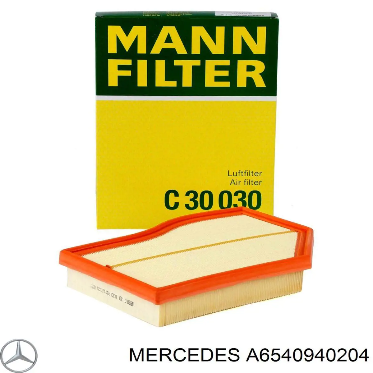 Filtro de ar A6540940204 Mercedes