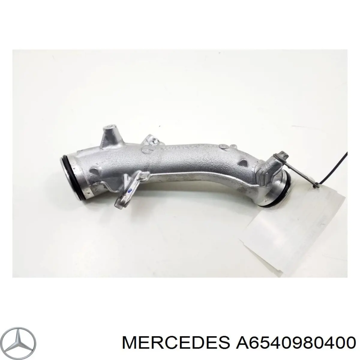 A6540980400 Mercedes Cano derivado de ar, entrada na turbina (supercompressão)