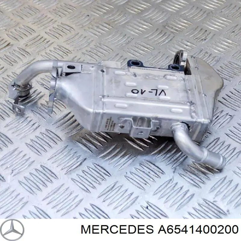 A6541400200 Mercedes Radiador do sistema EGR de recirculação dos gases de escape