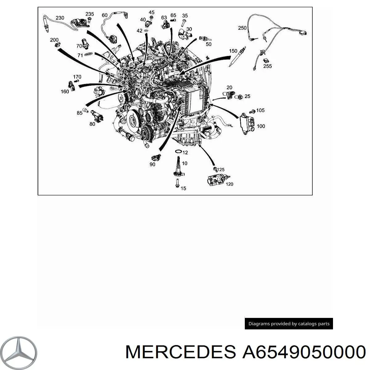 Compre A6549052400 Mercedes Sensor de posição da árvore distribuidora