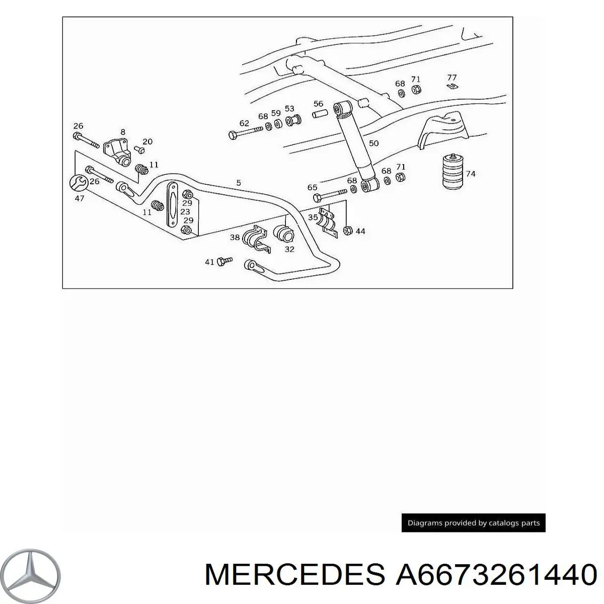 Braçadeira de fixação da bucha de estabilizador traseiro Mercedes A6673261440 preço, a partir de 10,64 USD