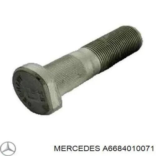 A6684010071 Mercedes Parafuso de roda traseira